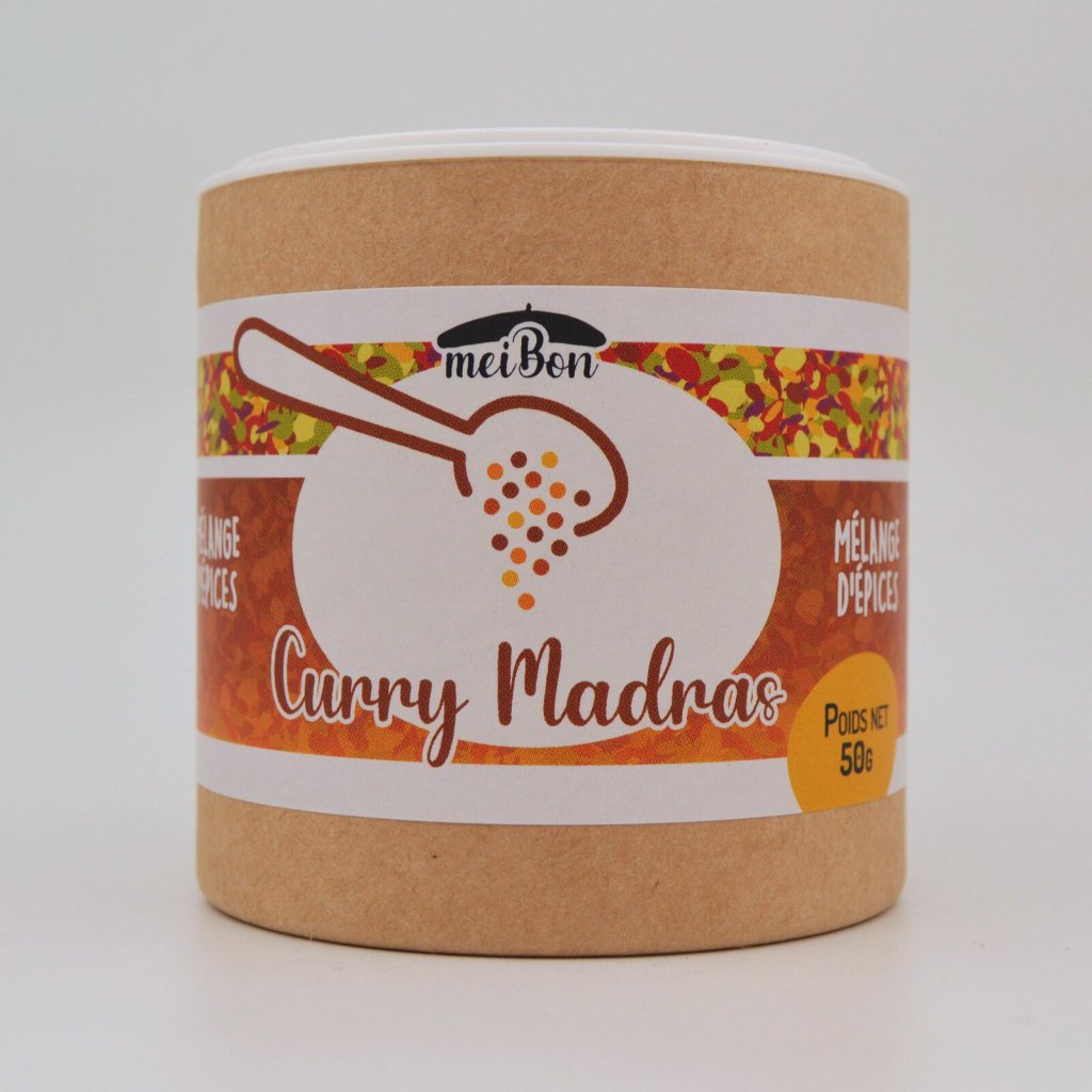Melange d'epices Curry Madras - vue de profil